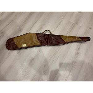 Vintage Brown Leather Soft Gun Case